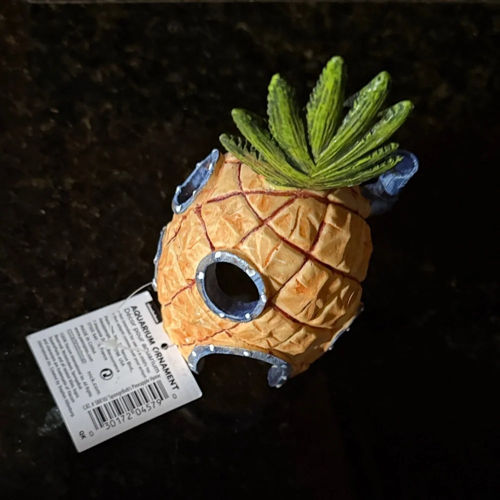SpongeBob SquarePants Pineapple House Aquarium Decor - Orange and Green